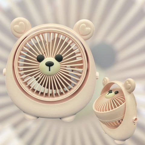 Desktop fan USB rechargeable strong high airflow wind handheld fan mini portable convenient for Kids, Children & Students
