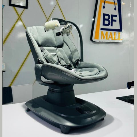 Electric Swing with Mosquito Net Baby Swing Cradle with Remote, Speed Safety Belt & Music