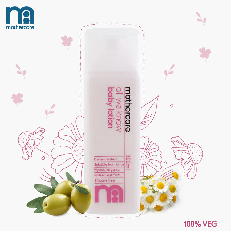 Mothercare All We Know Baby Lotion 300ml – White